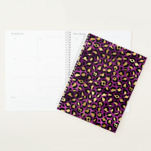 Série Purple and Gold Leopard Design 1
