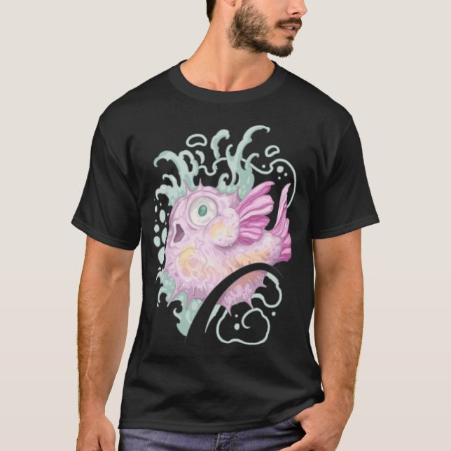 Série radio de t-shirts de poisson bleu (Devant)