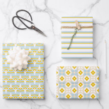 Série Soleil et Mer 7 Ensemble de papier cadeau