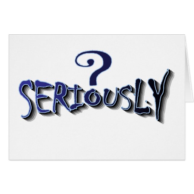 sérieusement (Devant horizontal)