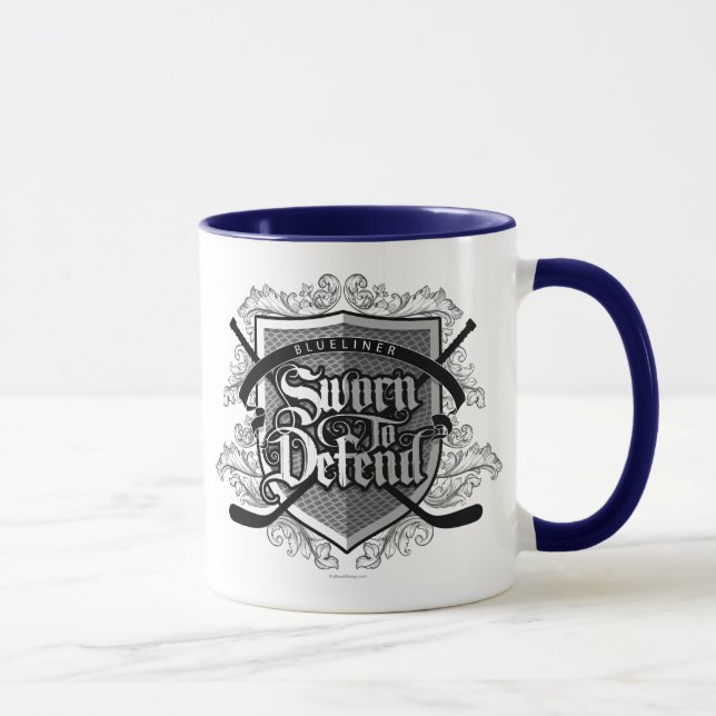 Serment À Défendre (Défenseur Du Hockey) Mug (Droite)