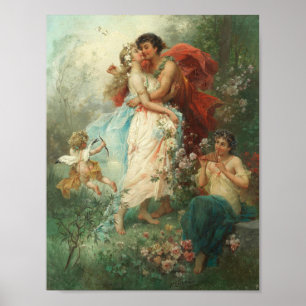Serment d'amour de Hans Zatzka - affiche