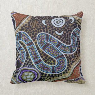 Serpent Coussin arc-en-ciel