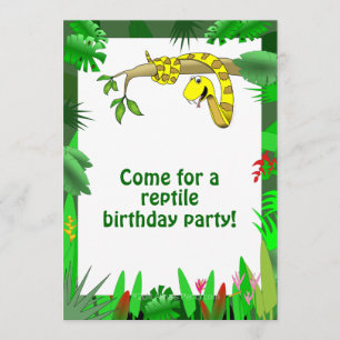 Serpent dans les invitations faites sur commande