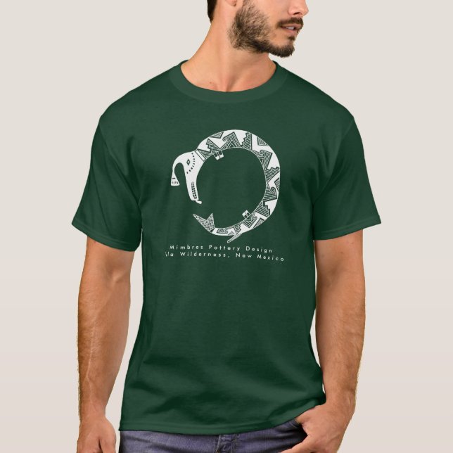 Serpent D'Eau, T-shirt Mimbres Poterie Design (Devant)