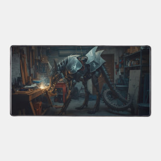 Serpent en acier - Mech Dragon Wolf Mousepad