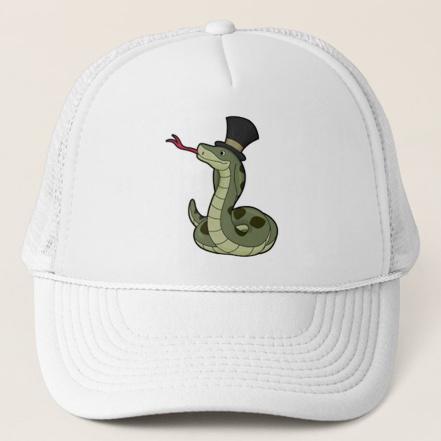 Serpent en Gentleman & Casquette (Devant)