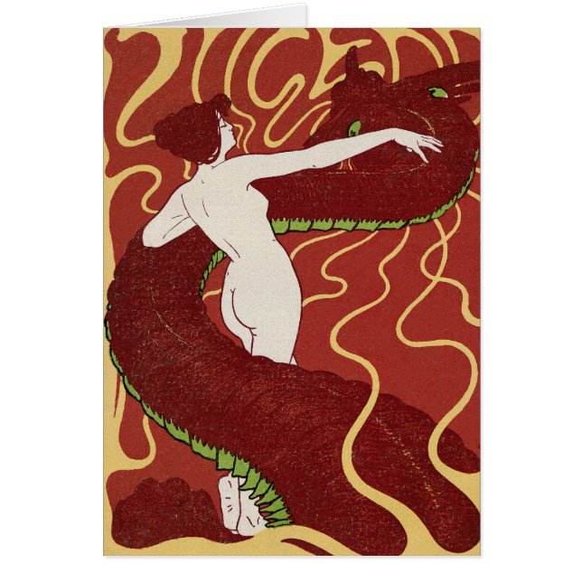 Serpent et Femme - Art Nouveau (Devant)