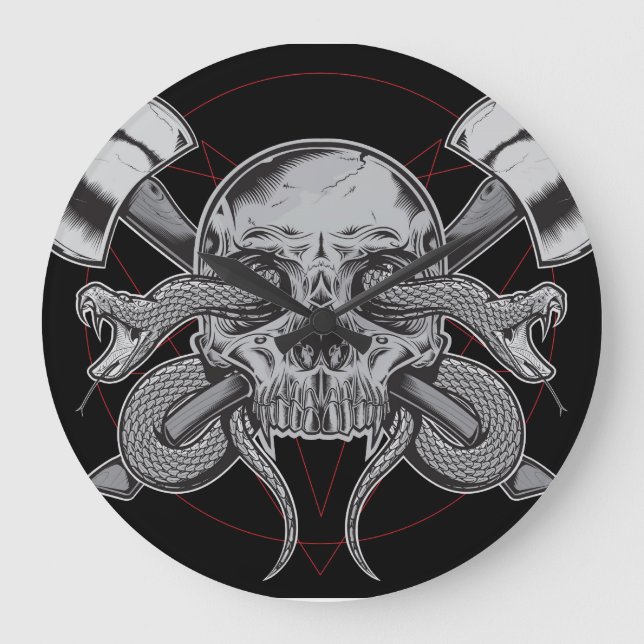 Serpent, horloge crânienne, avec AXES (Recto)