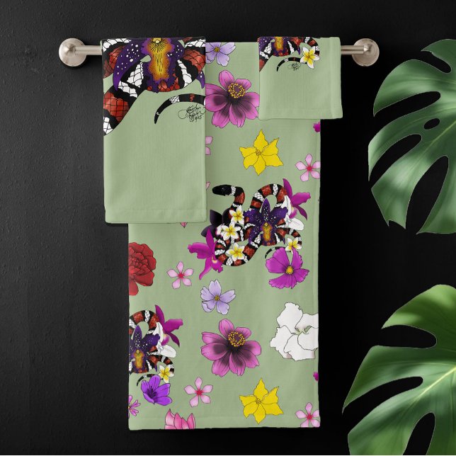 Serpent Lait Floral Exotique Vert (Créateur téléchargé)