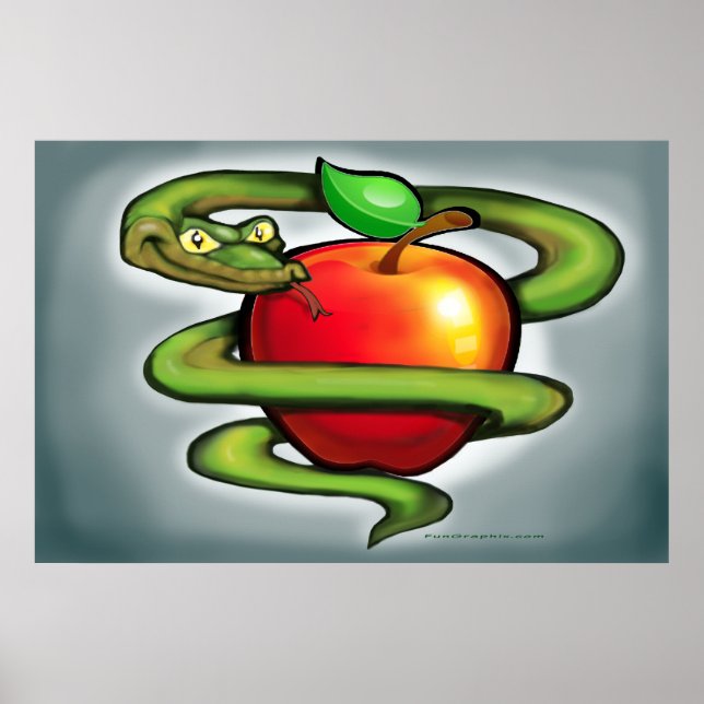 Serpent n Apple Poster (Devant)