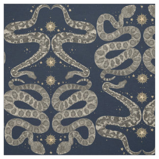 serpents célestes tissu indigo