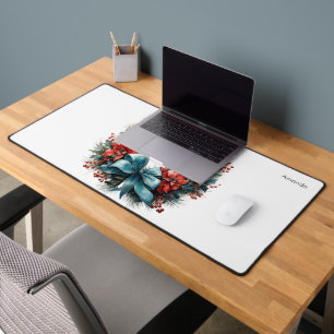 Serre de pin avec Fleurs rouges et Holly