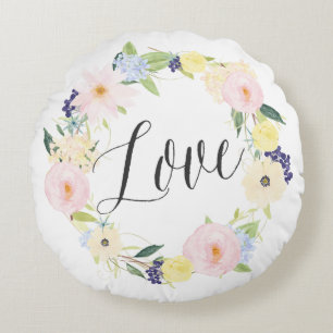 Serre florale Pastel Spring   Love Coussin