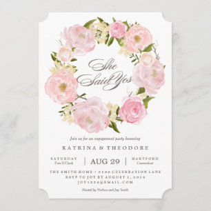 Serre Romantique Elle A Dit Oui Invitation Fiançai