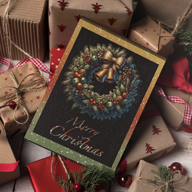 Serrure de Noël avec cloches Carte de voeux de Noë (Créateur téléchargé)