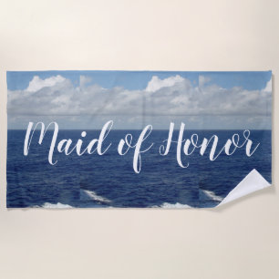 Servante d'honneur Serviette de plage Vagues océan