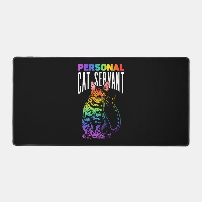 Serveuse personnelle de chats Arc-en-ciel coloré F (Recto)