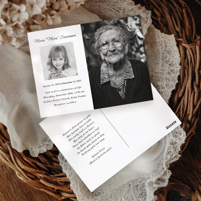 Service commémoratif Célébration du Carte photo de (Créateur téléchargé)