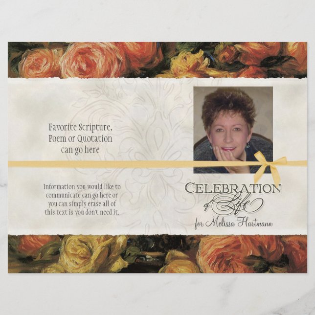 Service commémoratif Impressionniste Coral Jaune R (Devant)