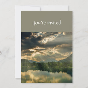 Service commémoratif Invitation Beautiful Lake Bea