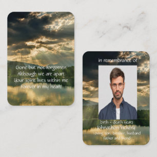 Service commémoratif Invitation Beautiful Lake Bea