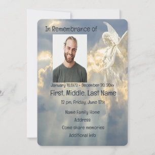 Service commémoratif Invitation Bright Angel dans