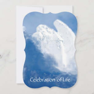 Service commémoratif Invitation de deuil Angel