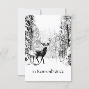 Service commémoratif Invitation Masculine Stag Dee