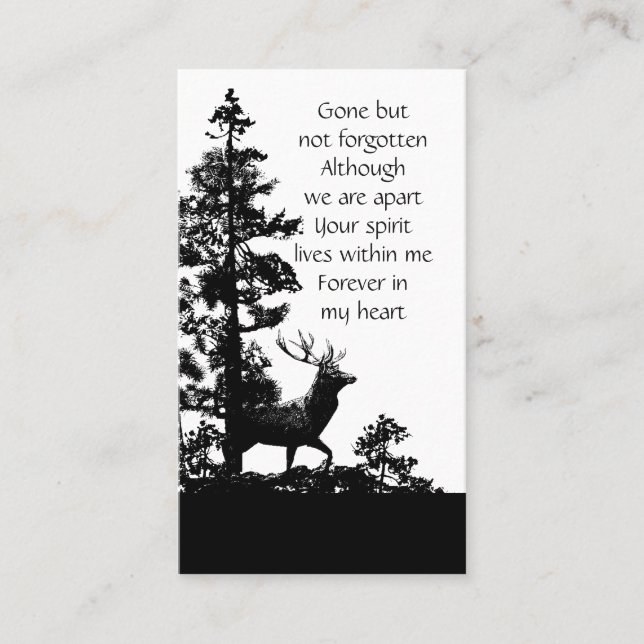 Service commémoratif Invitation Masculine Stag Dee (Devant)