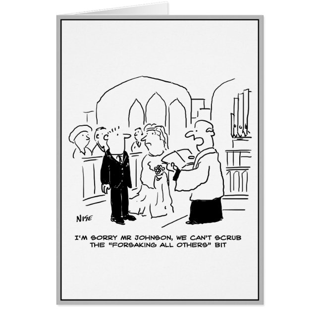 Service de l'église mariage Vicar ne peut pas frot (Devant)