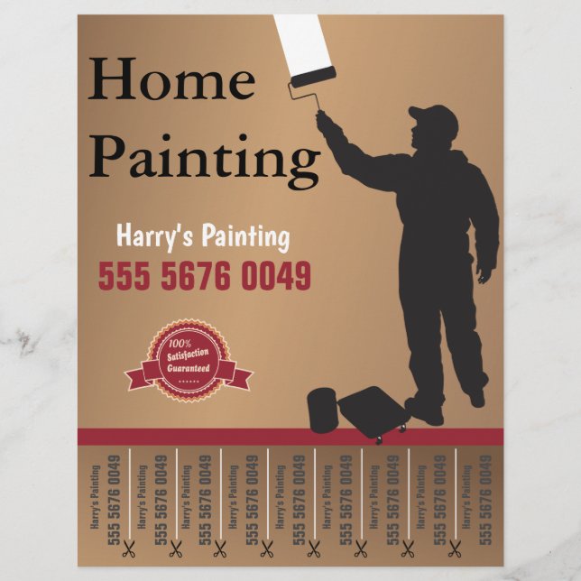 Service de peinture de bricolage Flyer de petite e (Devant)