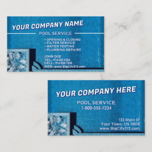 Service de pool Carte de visite PERSONNALISABLE