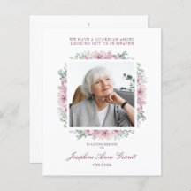 Service de souvenir de photos funéraires roses Che