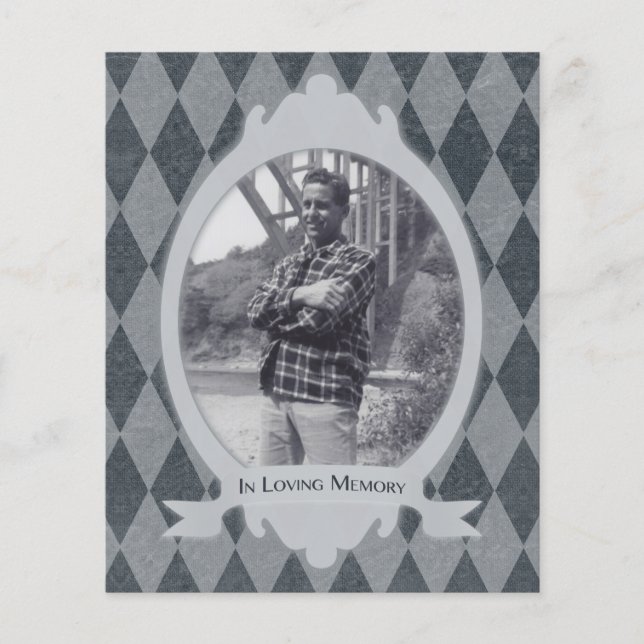 service funèbre en souvenir aimant (Devant)