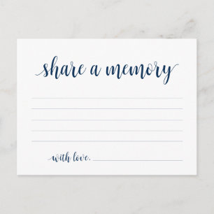 Service funéraire, bleu marine, Partager une carte