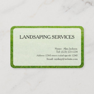 Services d'aménagement paysager Carte de visite mo
