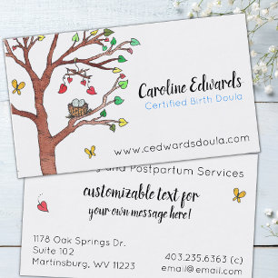 Services de grossesse Doula Carte de visite