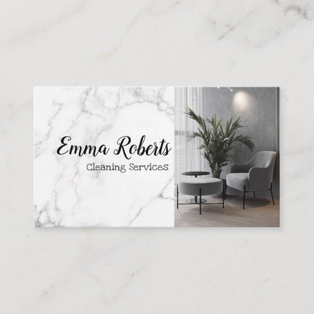 Services de nettoyage | Carte de visite de service (Devant)