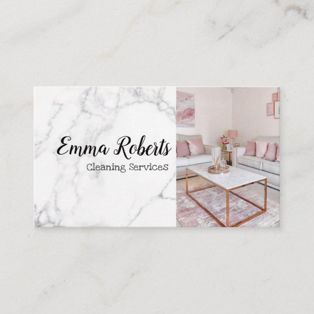 Services de nettoyage | Carte de visite de service (Devant)