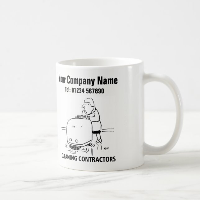 Services de nettoyage Cartoon Mug (Droite)