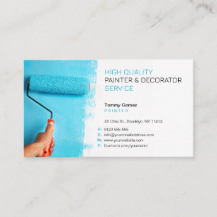 Services de peinture   Carte de visite professionn
