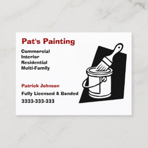 Services de peinture Cartes de visite