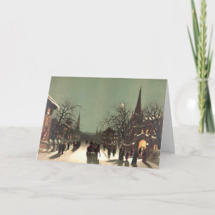 Services de réveillon de Noël, une carte de Noël