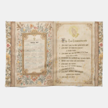 Serviette 2027 Calendrier Dix Commandements Monast