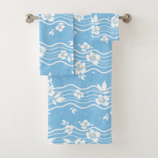 Serviette 3 pièces en bleu neptune Giana