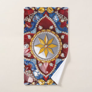 Serviette à main aux couleurs colombiennes