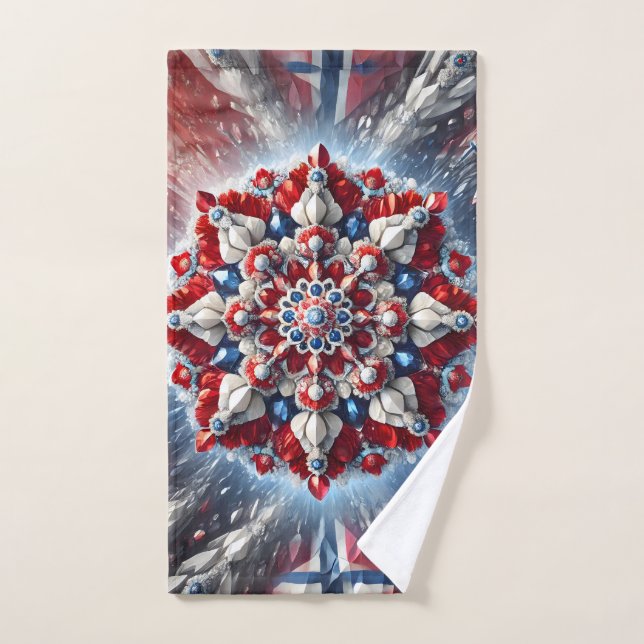 Serviette à main aux couleurs norvégiennes (Serviette à main)