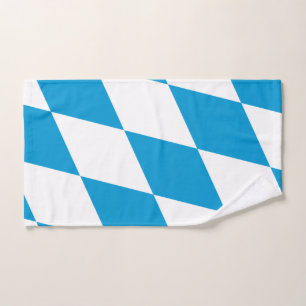 Serviette à main avec Drapeau de Bavière, Allemagn