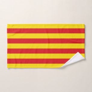 Serviette à main avec Drapeau de Catalogne